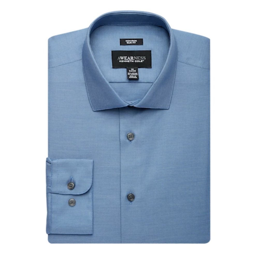 Kenneth Cole Awearness Slim Fit Performance Stretch Dress Shirt